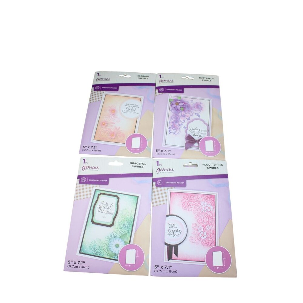 Crafters Companion Gemini Dies Swirls Elegant Butterfly Graceful Flourish 93001